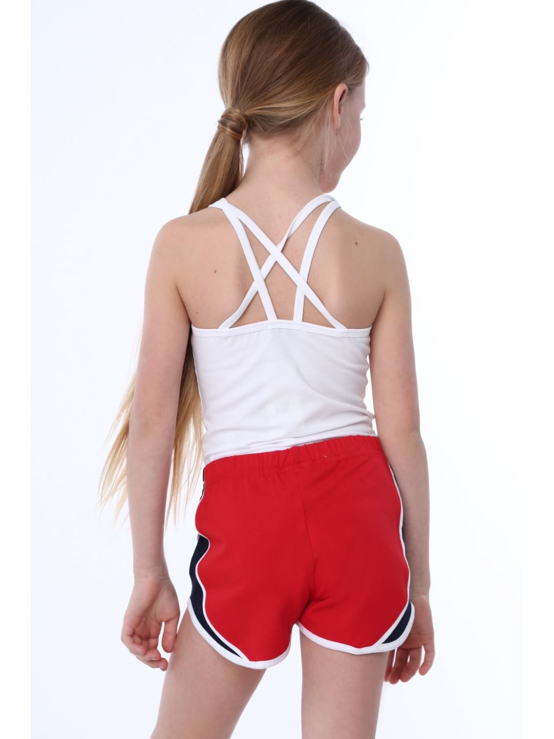 Girls\' red shorts NDZ8644 - Online store - Boutique